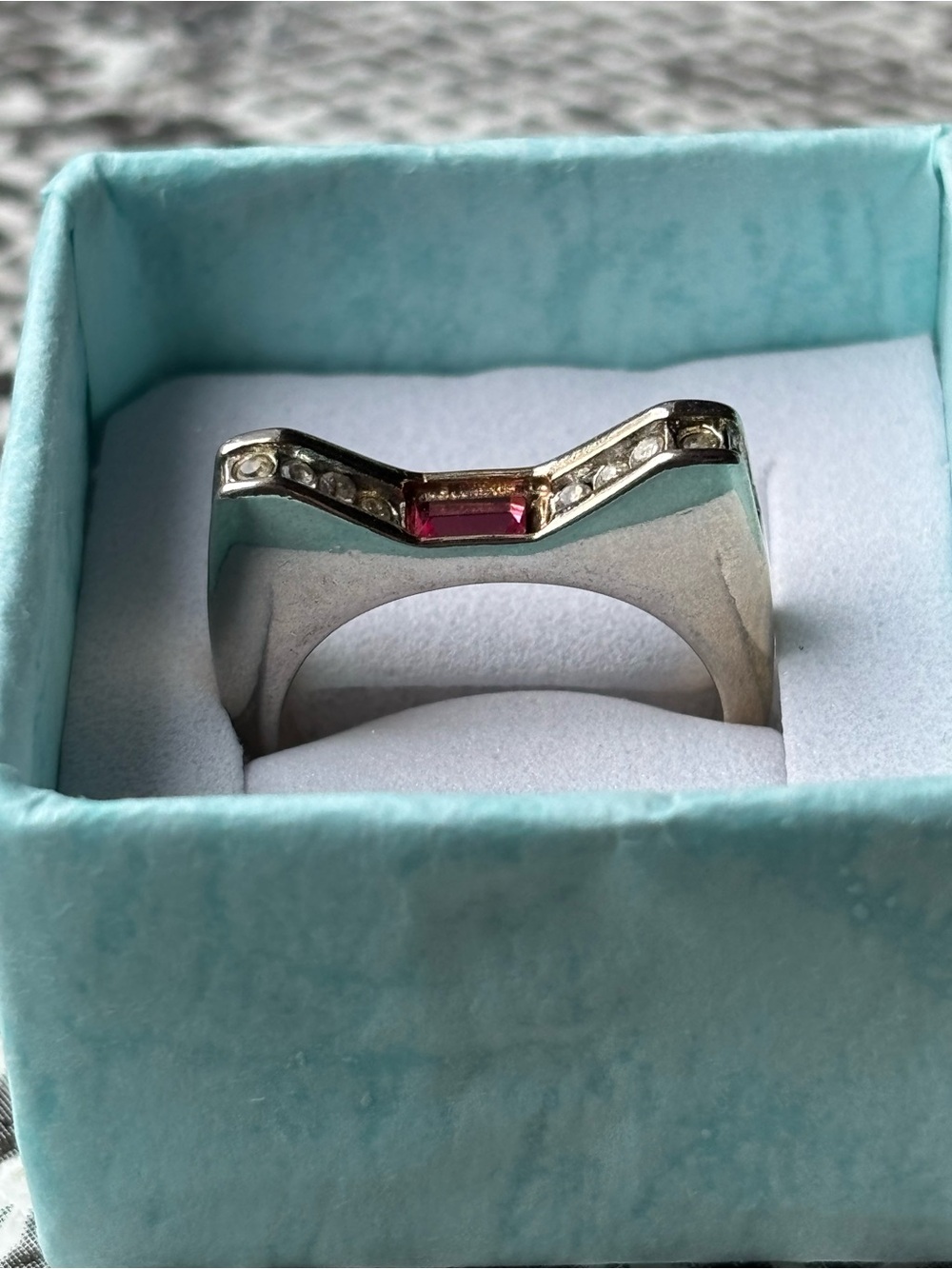 Pink Bling Cat Ring , 18KGF marked , size 6 , women’s quality jewelry